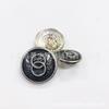 [Botões de Metal Y & S Origin] Anel Duplo Metal Oil Button Casaco Terno Casaco Casaco Placket Botão