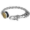 Pulsera de mantra de seis palabras con diamantes a juego, joyería vintage de plata de ley 925 para hombre, estilo tailandés, con personalidad moderna, al por mayor