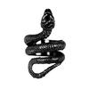 Animal Spirit cobra jóias europeu e americano retro punk personalidade exagerada homens e mulheres serpente sinuosa animal fabricante de anel aberto
