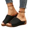 Sandalias de plataforma de cuña de comercio exterior para mujer 2024 nuevas transfronterizas talla grande casual moda simple plataforma peep toe sandalias