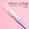 Recortador de Cejas Recto de Acero Inoxidable con Mango Listo para Usar del Fabricante con Cubierta Protectora Afeitadora Antideslizante Recortador de Cejas Macro Herramienta de Belleza