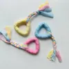 Brinquedo de Corda de Algodão Resistente a Mastigação para Cachorros, Brinquedos para Cães de Porte Pequeno e Médio, Brinquedo de Nó de Corda, Conjunto de Frisbee Suprimentos para Animais de Estimação