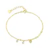 Joias de Prata Esterlina S925 Transfronteiriças Pulseira de Zircônia Amorosa Luxo Leve Moda Feminina Versátil Europeia e Americana Francesa Joias de Alto Padrão