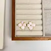 Diseño de Nicho Estilo Medieval Elegantes Pendientes de Flores Coloridas Puros Pendientes para Mujer Nuevos Versátiles Pendientes de Lujo Accesible