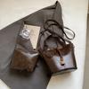 Bolso Cesta de Verduras de Mano Maillard para Mujer Otoño e Invierno 2024 Nuevo Bolso Balde de Moda Bolso Bandolera Cruzado que Combina con Todo