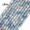 7X10Mm 19 Piezas de Piedra Emperador Natural Cilíndricas Cuentas Multicolor Accesorios para Hacer Joyería DIY Materiales Venta al por Mayor