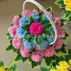 Corona de Crisantemo para Tenis de Mesa, Cesta de Flores, Soporte para Cesta de Flores, Corona Funeraria, Corona Pequeña para el Festival Qingming, Lote de Artículos Funerarios