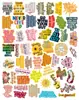 300 piezas de pegatinas inspiradoras de graffiti clásico chino, pegatinas decorativas frescas inspiradoras para equipaje, funda de teléfono, venta al por mayor