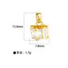 Moda Joker DIY Semiacabado Microincrustado Chapado en Cobre Accesorios de Girasol Accesorios Populares Europeos y Americanos Colgantes de Estrella