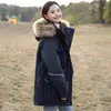 Parka de Trabajo Gruesa a Prueba de Agua, Nieve y Aceite 2024 Invierno Nuevo con Cuello de Piel Genuina Abrigo de Plumas de Pato Blanco Venta al por Mayor