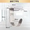Gancho de Acero Inoxidable Engrosado Gancho Superior en Forma de U Gancho para Ventilador Gancho para Lámpara de Araña Anillo de Hierro Fijo para Yoga Gancho Fijo para Saco de Arena