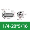 Tornillo Hueco de Cabeza Redonda Hexagonal para Escape de Acero Inoxidable 304, Estándar Británico y Americano, con Rosca de Tornillo Perforada al Vacío