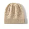 Gorros de Cachemira Nuevos al por Mayor para Otoño e Invierno para Hombres y Mujeres, Gorros de Cachemira, Gorros de Punto, Gorros sin Pompón, Gorros de Felpa