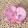 Cabeza de flor Phalaenopsis blanca flor de simulación accesorios de flor de boda pared de flores material floral decoración DIY hecha a mano pieza de flor flor artificial venta al por mayor