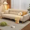 Sofá pequeño para apartamento, sofá plegable, sofá cama, sofá de tres plazas para sala de estar de apartamento de alquiler, sofá recto de tela