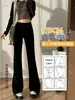 2026 Novas Calças Micro Flare Elegantes Versáteis para o Trabalho Slim Fit Justas Casuais Estilo Outono/Inverno Com Veludo Interno Sensação Relaxada Calças Femininas