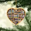 Decoração de Natal 2023 Novo Livro de Amor Amante Pingente Espelho Retrovisor do Carro Pingente Decorativo de Acrílico