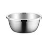 Tazón de Acero Inoxidable No Magnético con Borde Invertido, Recipiente para Sazonar, Tazón para Batir Huevos al Hornear, Tazón para Fideos, Tazón para Sopa, Plato para Sopa, Tazón Profundo para Lavar Verduras, Venta al por Mayor