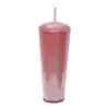 Suministro Directo de Fábrica Taza de Bebida Directa Estilo Nuevo en stock Taza Tubo de Succión Taza Verano para Mujer Taza de Plástico Creativa Taza Portátil para Bebidas Frías