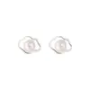 Pendientes de Perla Xiangyun para Mujer Estilo Antiguo Diseño de Nicho Pendientes Pequeños de Alta Gama Pendientes de Nuevo Estilo Otoño e Invierno para Novia