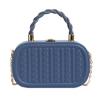 Bolso cruzado de hombro para mujer con textura y forma de caja, nuevo diseño de cáñamo, estilo coreano