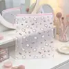 Bolsa de cordón de EVA esmerilada de gatito lindo, bolsa de paquete para almacenamiento de ropa de viaje, bolsa de almacenamiento separada para ropa interior y cosméticos