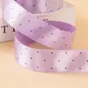 Fita de bolinhas finas 25mm38mm, fita de cetim de bolinhas, material para acessório de cabelo laço feito à mão, fita para acessório de sapato, roupa e chapéu