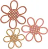 Transfronterizo en stock margarita de tres piezas calado flor decorativa bohemio decoración de pared habitación infantil decoraciones de madera