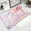Alfombrilla de Piso de Barro Diatomeas Mármol Baño Absorbente Alfombrilla Entrada Baño Resistente al Desgaste Alfombrilla para Pies Hogar Baño Antideslizante