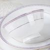 Platos de Cerámica Jingdezhen Tazón de Arroz Vajilla para el Hogar Tazón de Arroz de 4.5 Pulgadas 6 Tazón de Sopa Plato para Comida Occidental Moda Nórdica Pequeña Capital