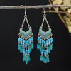 Pendientes de Moda Estilo Étnico para Mujer, Pendientes de Gota de Agua Retro Bohemios, Pendientes de Borla Transfronterizos de Yunnan al por Mayor