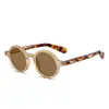 Gafas de Sol Polarizadas de Moda Callejera Personalizadas Estilo Niche para Hombres y Mujeres 8664 Acetato Imitación Montura Redonda Retro Personalizada Gafas de Sol con Protección Solar