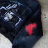 2025 American Retro Transfronterizo Oscuro Gótico Punk Sudadera con Capucha y Cremallera Cardigan Estampada Moda Callejera Ins