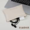 Cable de datos metralla cierre automático audífonos con cable bolsa de mano cargador de corriente cosméticos labial bolsa de almacenamiento