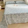 Lençol de Cama Flanelado de Algodão Puro Espesso Desenho Animado Peça Única 2026 Novo Outono e Inverno 100% Algodão Colcha Infantil Lençol de Elástico para Cama de Solteiro Conjunto de Três Peças
