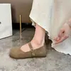 Zapatos Mary Jane planos y minimalistas para mujer, perfectos para combinar con faldas en el otoño de 2026. Estilo nuevo y popular, diseño de punta poco profunda, adecuado para ir al trabajo