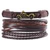 Europa e Estados Unidos cross-border joias simples senhoras mão tecida mão corda masculina pulseira de couro barato atacado pulseira pulseira