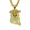 Collar colgante de hip-hop con incrustaciones de diamantes de aleación de joyería, marca de moda europea y americana, venta directa de fábrica de collares de joyería