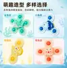 Brinquedo de Gato Giratório com Ventosa Animal Marinho Spin-and-Play Autoentretenimento Catavento Giratório Brinquedo de Gato Resistente a Arranhões