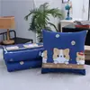 Colcha Almohada para Dormir, Almohada Plegable Multifuncional para Coche, Colcha de Aire Acondicionado para Coche de Doble Uso, Colcha de Verano Refrigerante Dos en Uno