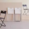 Silla Plegable Doméstica de Plástico Silla de Comedor Sencilla para Dormitorio con Respaldo Taburete Silla para Oficina y Computadora Silla para Exposiciones y Capacitación Venta al por Mayor