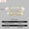 Lámpara de araña para restaurante transfronterizo, luz de anillo circular de lujo ligero, lámpara colgante de cristal personalizada para sala de estar, recepción de hotel, vestíbulo, modelo nuevo 2026
