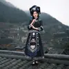 Novos Trajes de Marcha Étnica Zhuang de Guangxi para Adultos, Trajes de Performance Étnica Miao, Trajes de Dança Bordados para Fotografia de Viagem