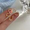 Lujo Accesible Casual Flor Elegante Nuevo Clip para Hélice de Oreja Pendientes de Diseñador de Nicho Estilo Ins para Mujer Clip para Oreja sin Perforación