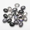 Cuentas de vidrio de color galvanizado de jade de porcelana ovaladas ojo de buey de 9x12 mm transfronterizas accesorios para joyería DIY material para collares y pendientes