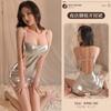Ropa interior sexy Manyan cara brillante sexy cadera dividida discoteca hermana mayor real sin tirantes falda de tiras traje uniforme 1850