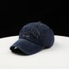 Gorra de béisbol con personalidad, forro suave y bordado de primavera y verano, gorra de mezclilla lavada simple para hombres y mujeres, gorra de moda para hombres y mujeres