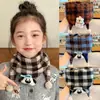 Bufanda Casual de Estilo Infantil para Otoño e Invierno 2025 Dibujos Animados Estilo Dibujos Animados Niñas Todo el Año Primavera y Otoño Estudiantes Versátil Bebé