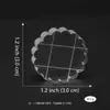 Bloque de Sello Transparente Acrílico DIY Multiespecificación con Impresión de Líneas de Cuadrícula Herramienta de Estampado para Scrapbooking y Tarjetas