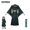 Traje de Cosplay Death Account: Lai Qi Chuan Xi Yong Vestido Verde Personagem de Anime Conjunto Completo Fantasia Cosplay